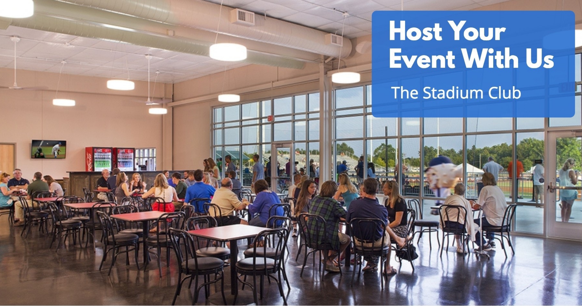Host Your Event with Us! Rent the Stadium Club