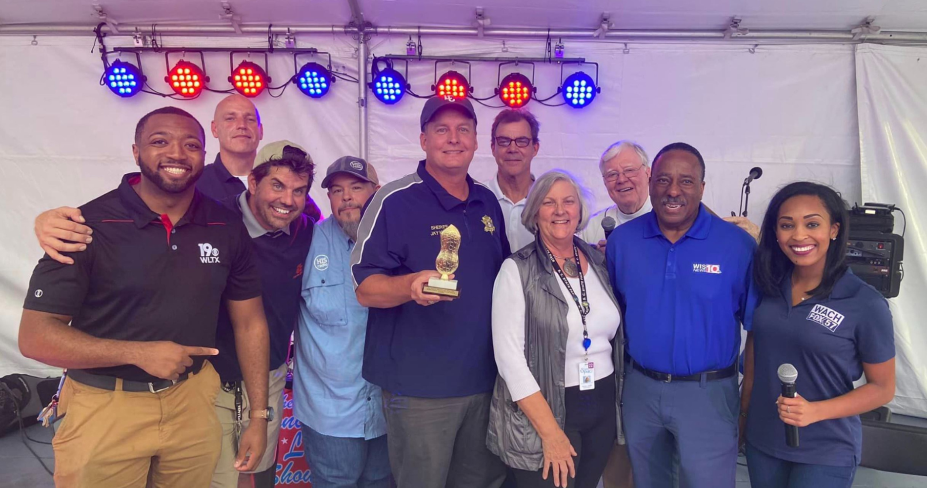 LC Sheriff Jay Koon wins Blowfish Boiled Peanut Eating Contest at SC State Fair
