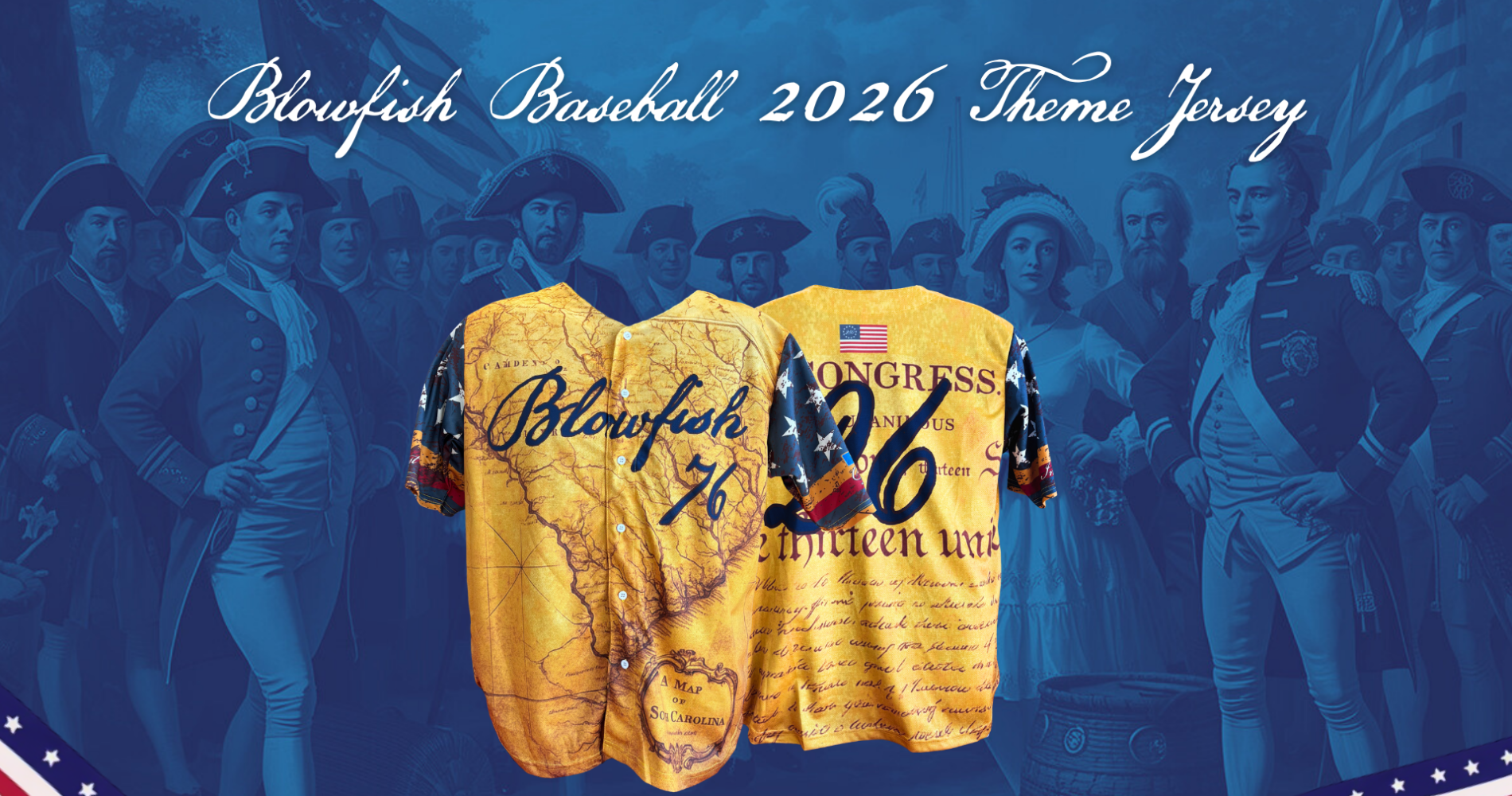 Blowfish unveil American Revolution theme jerseys