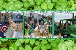 Shamrock Parade is this Sunday March 8th 3pm