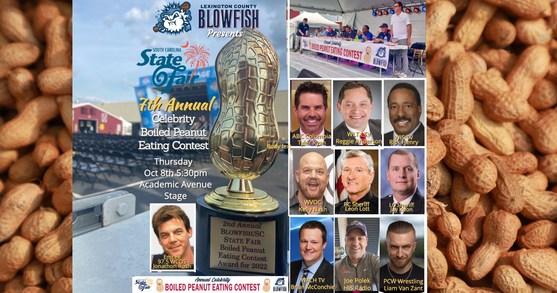 SC State Fair Celebrity Boiled Peanut Eating Contest!